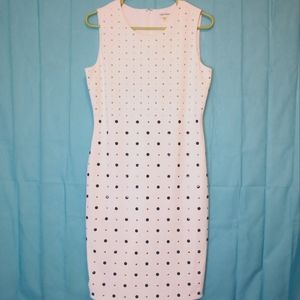 Calvin Klein size 6 cream dress